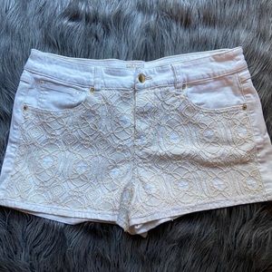 White Lace Shorts NO STAINS!